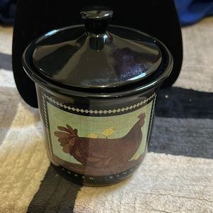 Warren Kimble Folk Art Storage Container with Lid.